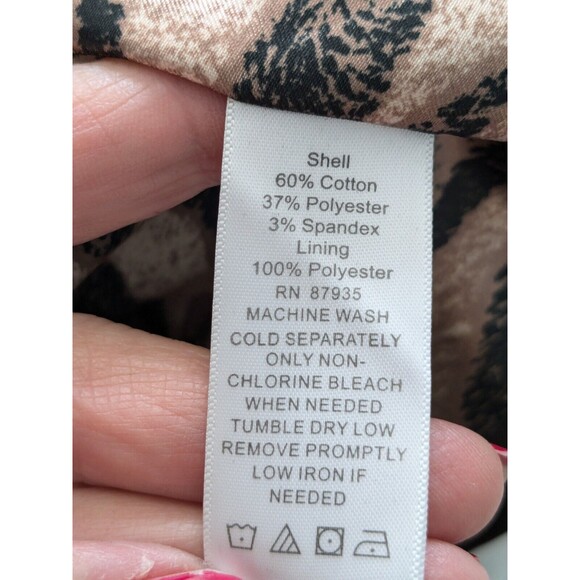 Susan Graver Denim Boyfriend Jacket Women's XL Brown Blazer Leopard Print Lining - Picture 11 of 14